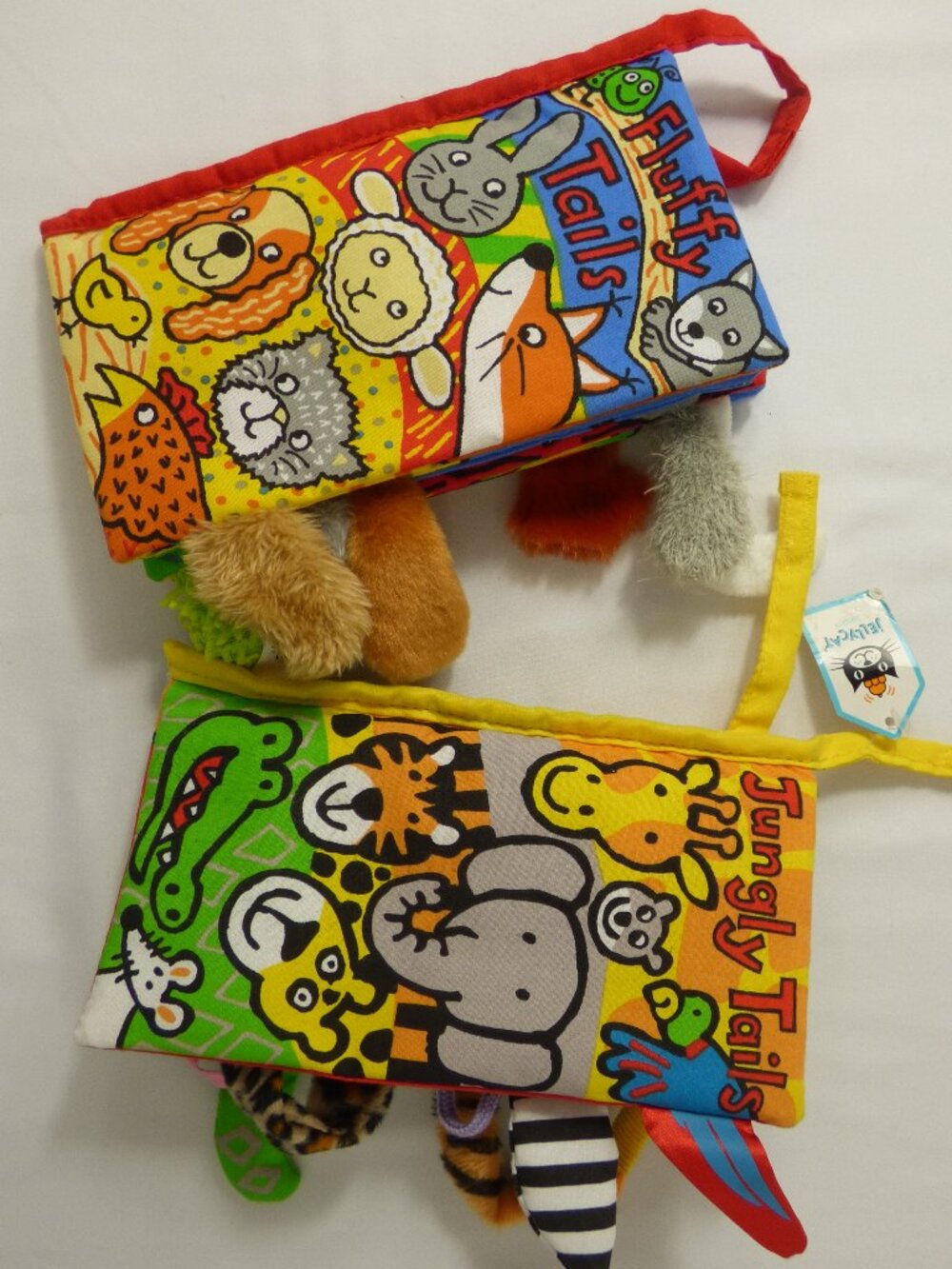 NWT Jellycat Sensory Book Set - Jungly Tails & Fluffy Tails